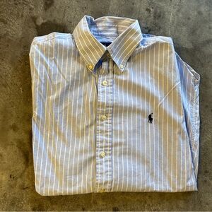 Men's Blue Striped Ralph Lauren Shirt